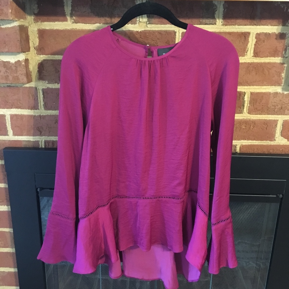 Pink Long Sleeve Blouse